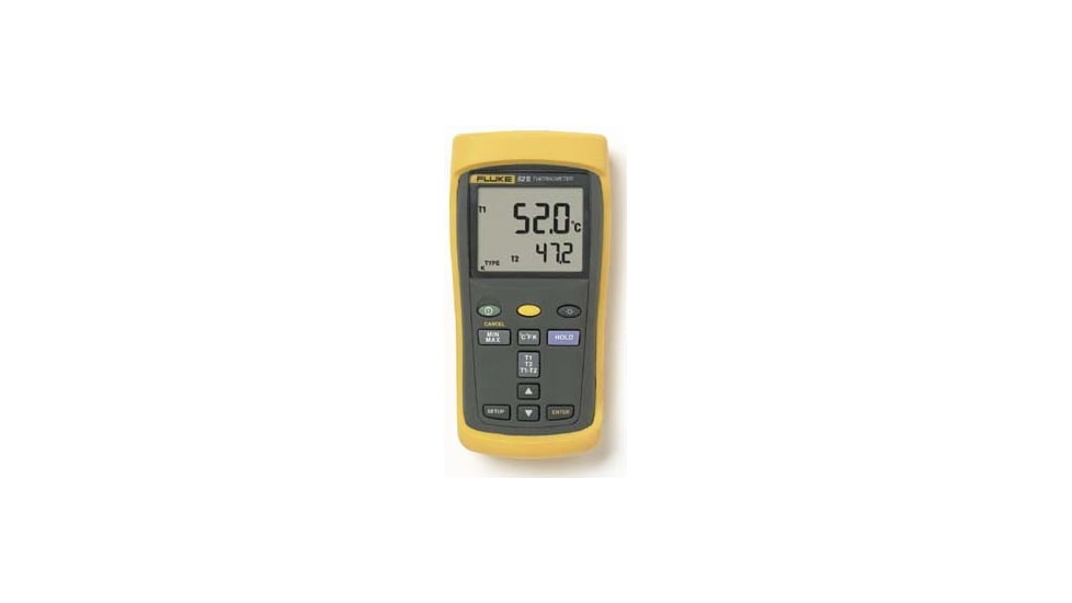 Fluke Thermometer Dual Input YEL60HZ FLUKE52-2