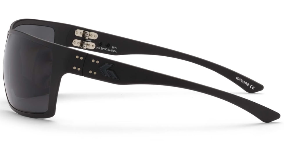 Gatorz Marauder Glasses, Smoke Polarized Lens, Black Cerakote, One Size, GZ-12-410