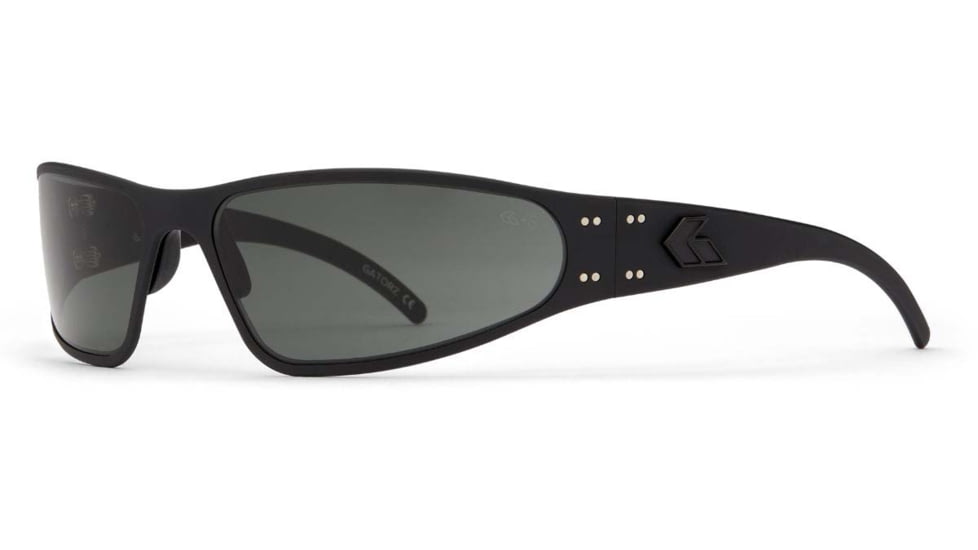 Gatorz Wraptor Milspec Ballistic Z87.1 Sunglasses, Blackout Frame, Smoke w/Anti-Fog Lens, GZ-02-002