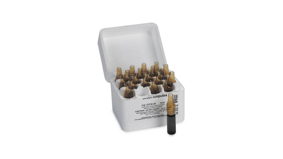 Hach Ampules M-fc Glass 2ml Pk/20 2373220, Unit PK