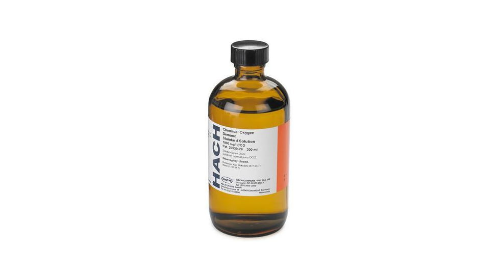 Hach Solution Cod 1000mg/l 200ml 2253929, Unit EA