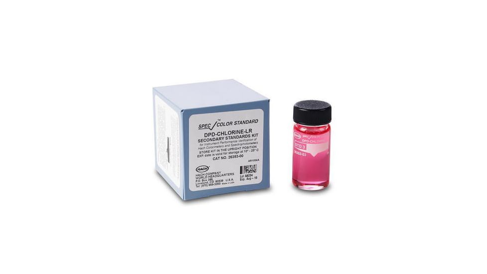 Hach Spec Color Dpd Chlorine Lr 2635300, Unit EA
