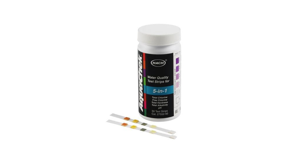 Hach Test Strip 5-in-1 H2o Qual 50 2755250, Unit EA