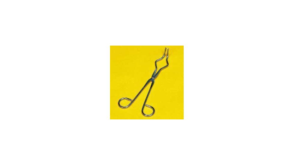 Humboldt Manufacturing Double Bend Crucible Tongs H-23385 Nickel Chrome, Electropolished