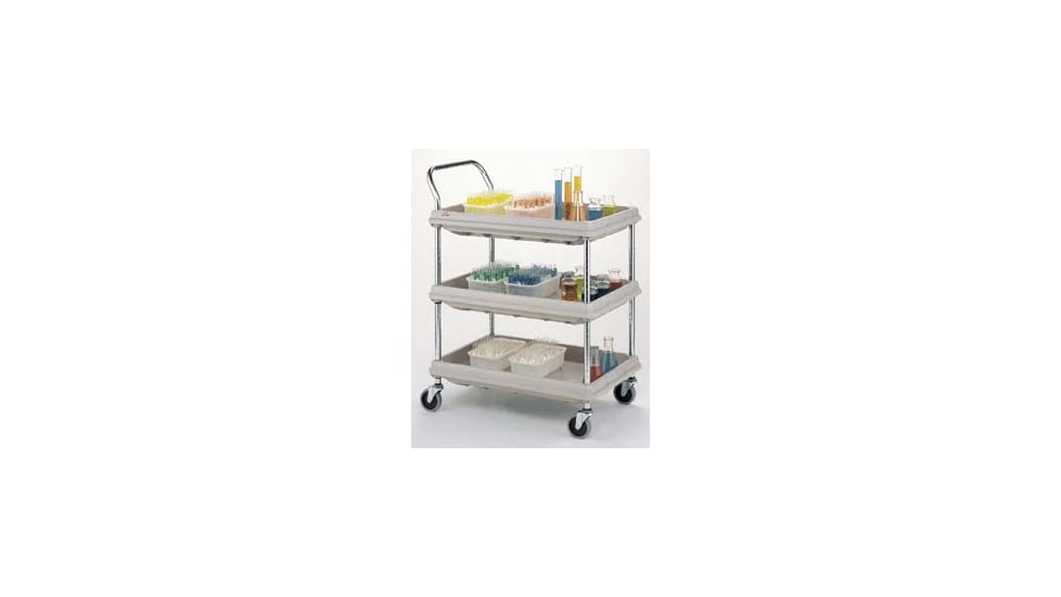 Intermetro Industries Cart Utl Deep Ldg 3 Shlf Blk BC2636-3DBL