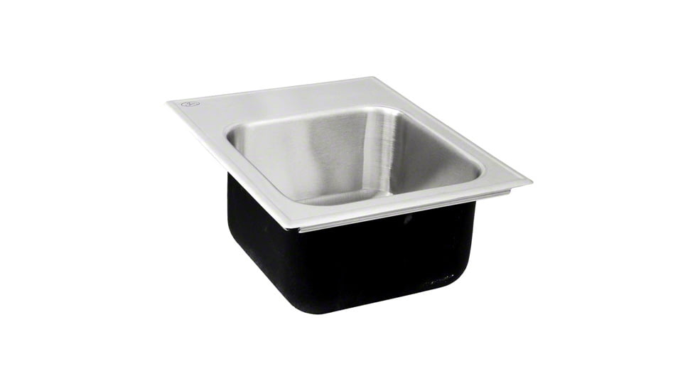 Just Manufacturing Sink W/ Faucet Ledge Snglebowl SL-1815-A-GR