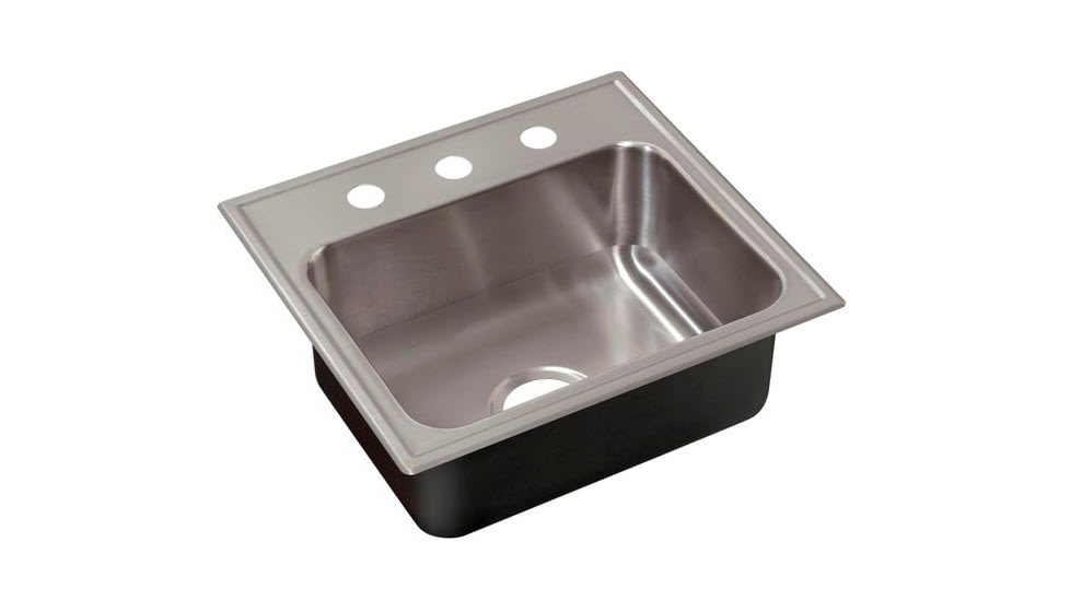 Just Manufacturing Sink W/ Faucet Ledge Snglebowl SL-2019-A-GR
