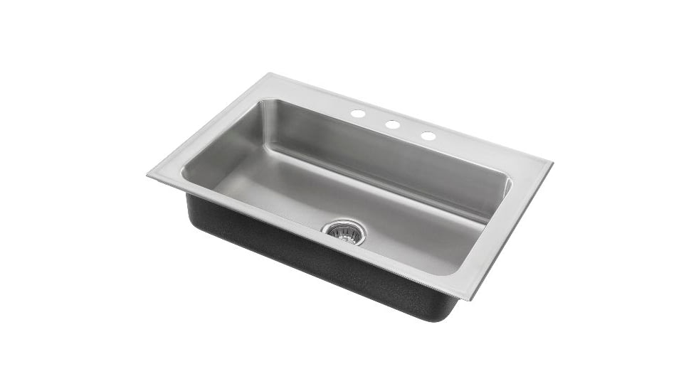 Just Manufacturing Sink W/ Ledge Sngle Bowl 21X33 SL2133AGR