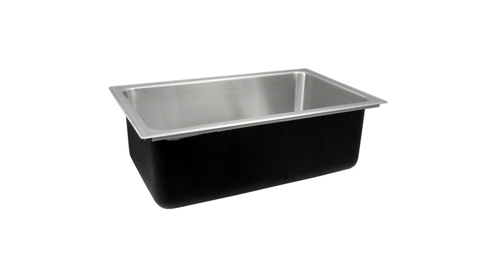 Just Manufacturing Sink W/O Ledge SS. Single Bowl S-1931-A-GR