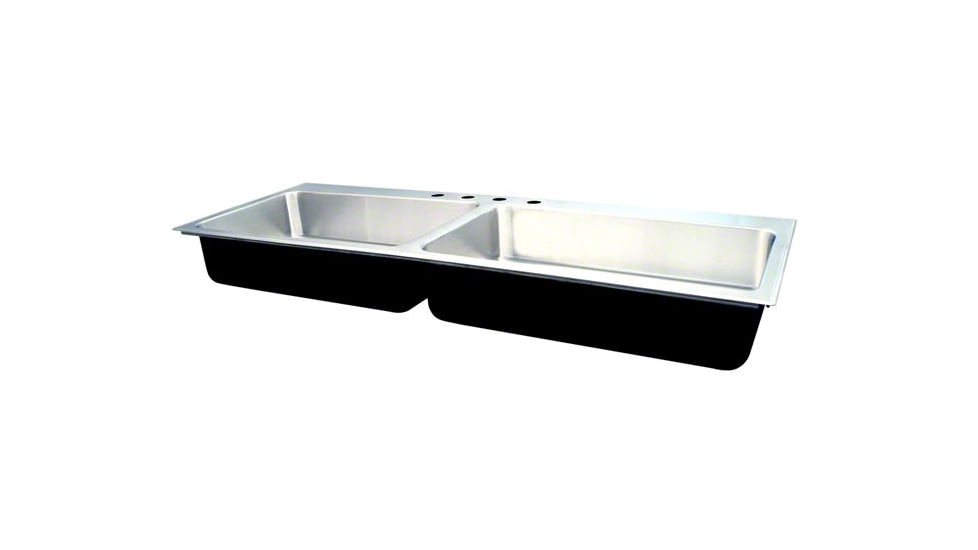 Just Manufacturing Ss Dbl Sink W/ Ledge 21X37 DL2137AGR