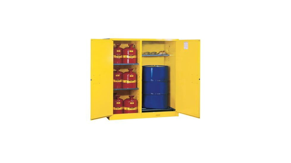 Justrite Cabinet Flam Combo Yl Ex 115G 899260