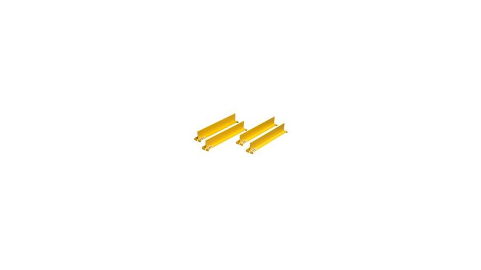 Justrite Shelf Div 14in/36cm Yel Set/4 29985, Unit PK