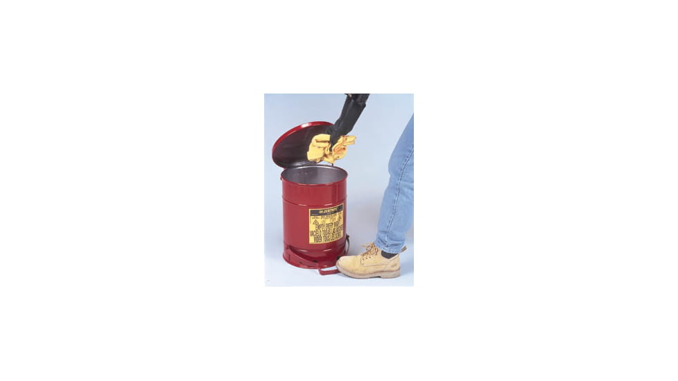 Justrite Waste Can Oily Foot Oper 14GAL 09500