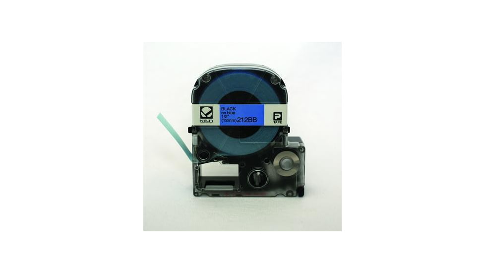 K-Sun Label 1/2BLACK On Blue Tape 212BB