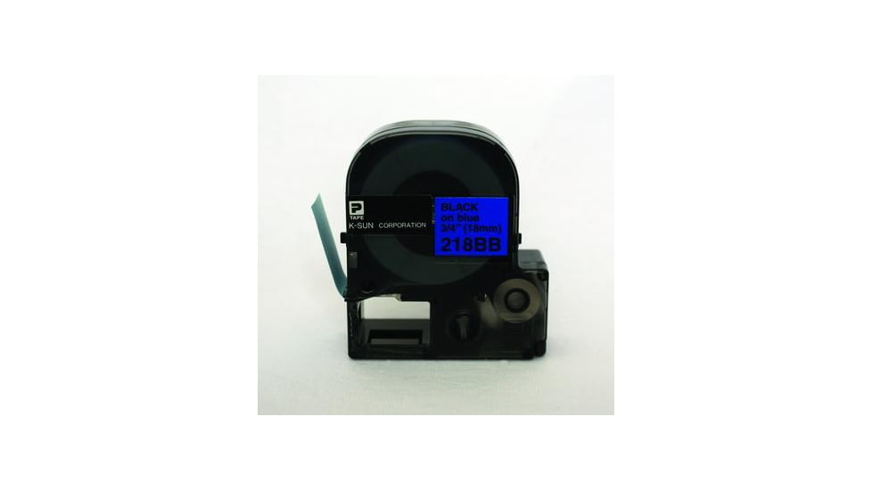 K-Sun Label 3/4BLACK On Blue Tape 218BB