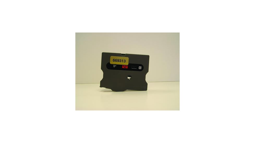 K-Sun Tape Black On Red 1/2IN 669313