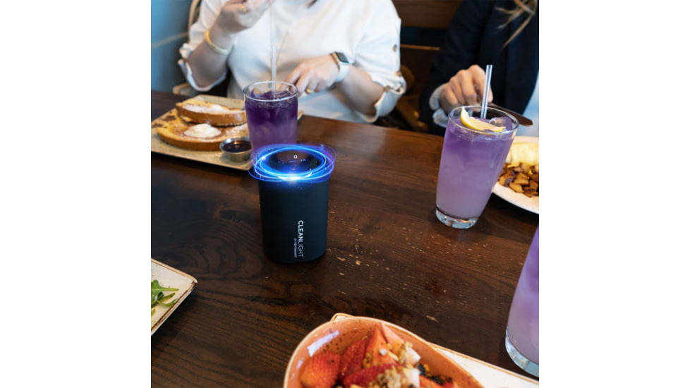 KeySmart CleanLight Air Pro Ionic UV Air Purifier w/Air Quality Monitoring, Black, KS927-BLK