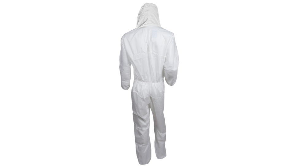Kimberly Clark KleenGuard A20 Coveralls, Zipper Front w/Wrists, Ankles and Hood, White, Medium, Case of 24, 49112