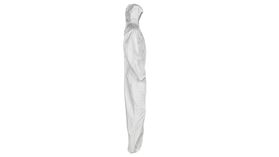 Kimberly Clark KleenGuard A20 Coveralls, Zipper Front w/Wrists, Ankles and Hood, White, Medium, Case of 24, 49112