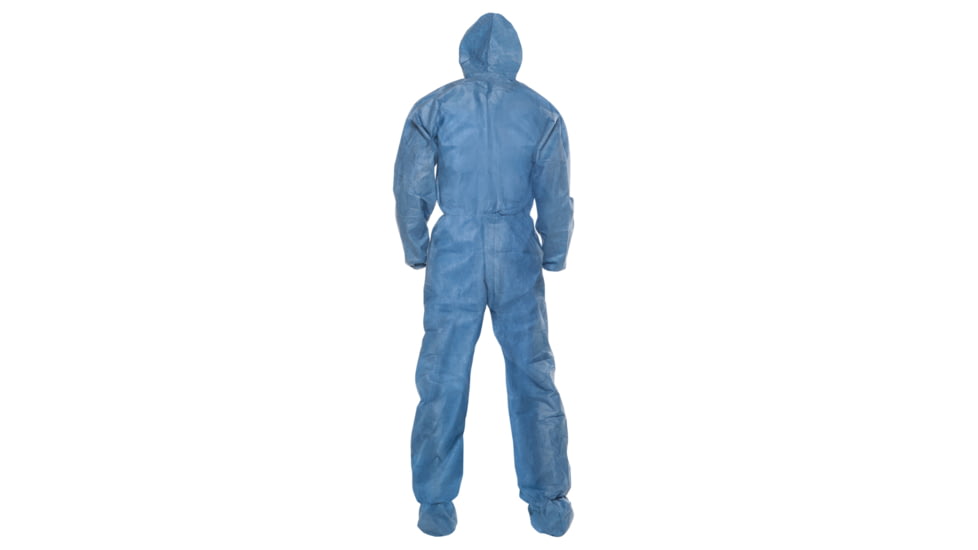 Kimberly Clark KleenGuard A20 Coveralls, Zipper Front w/Wrists, Ankles, Hood and Boots, Denim Blue, 3XL, Case of 20, 58526
