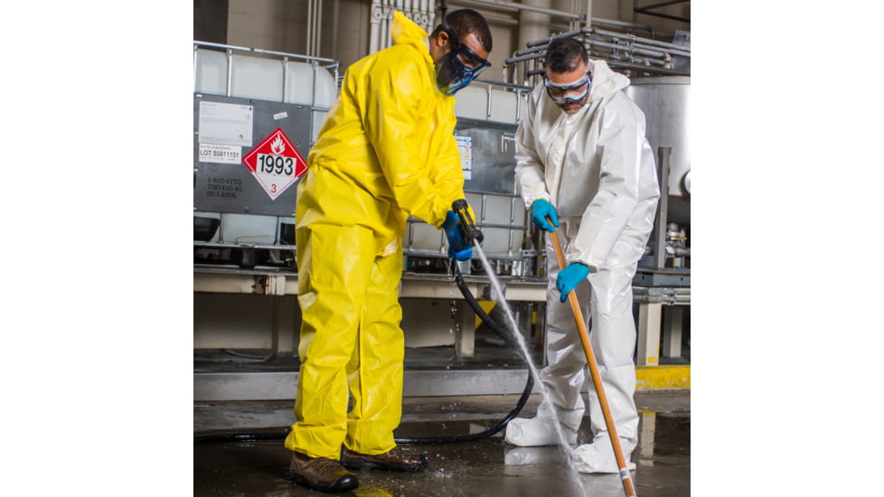 Kimberly Clark KleenGuard A70 Coveralls w/Ankles, Hood and Boot, Yellow, Extra Large, Case of 12, 00684