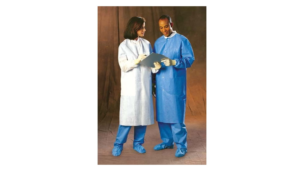Kimberly Clark Lab Coat Blue Lg CS25 10032