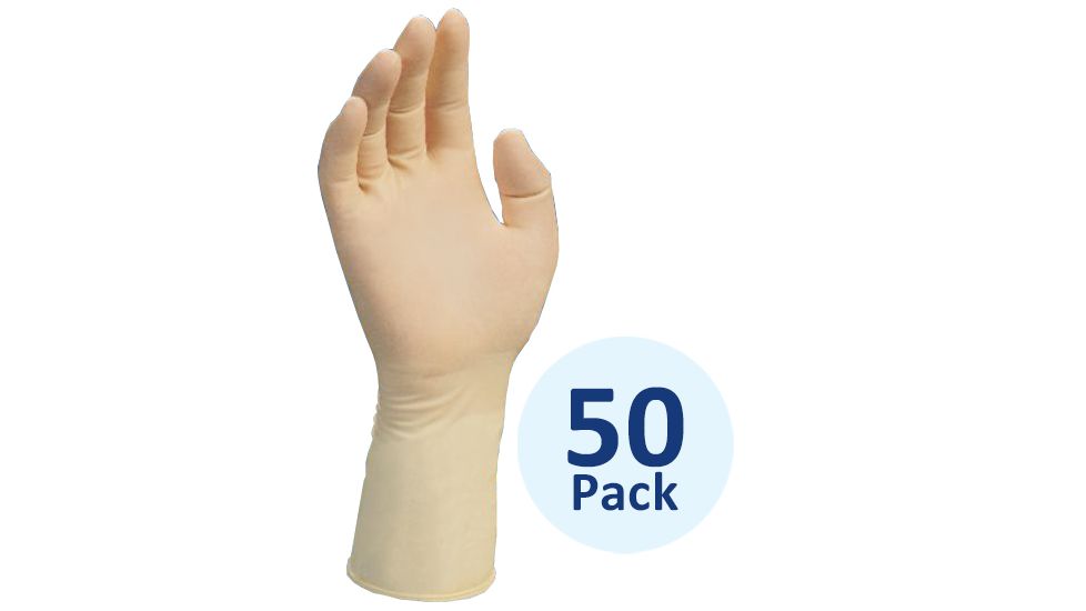 Kimberly Clark Safeskin Critical Natural Rubber Latex Hand-Specific Gloves, Kimberly-Clark HC1310 Pair Packed, 50 Pair Per Bag, Pack