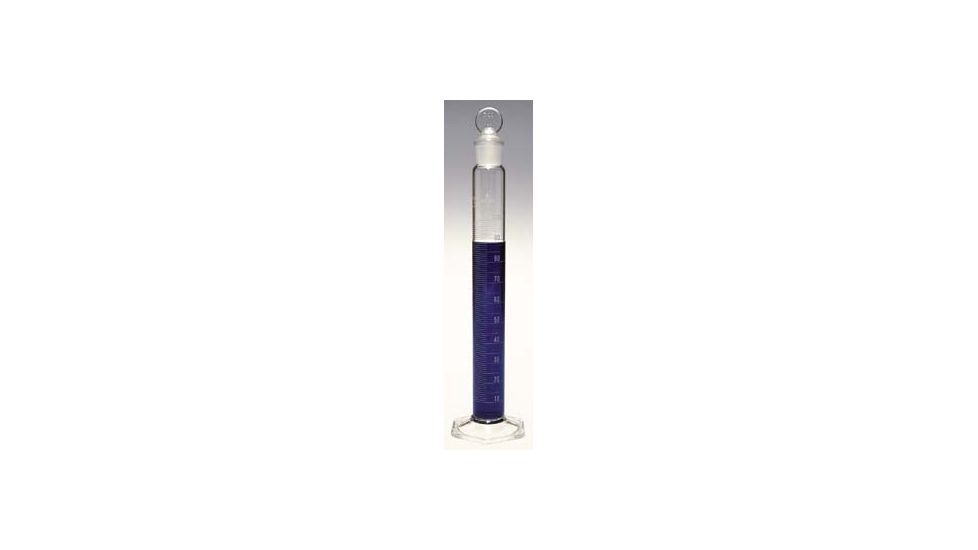 Kimble/Kontes KIMAX Brand Single Metric Scale Graduated Cylinders, Class A, Serialized and Certified, with Glass Stoppers 20036 10