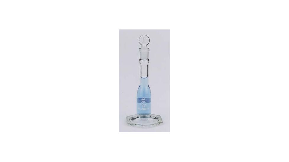 Kimble/Kontes KIMAX Micro Volumetric Flasks with [ST] Glass Stopper, Cylindrical, Class A, Serialized and Certified, Kimble Chase 28017A 5