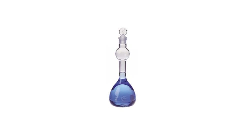 Kimble/Kontes KIMAX Volumetric Flasks with [ST] Glass Stopper, Mixing Bulb Style, Class A, Kimble Chase 28019 1000
