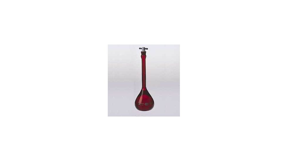 Kimble/Kontes KIMAX Volumetric Flasks with [ST] PTFE Stopper, RAY-SORB, Class A, Kimble Chase 28016 25