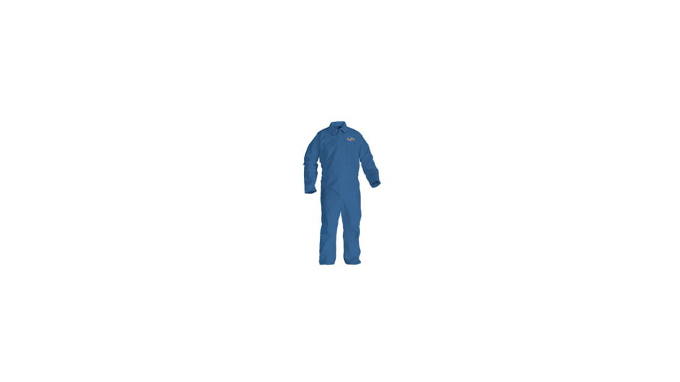 Kleenguard A60 Bloodborne Pathogen &amp; Chemical Splash Protection Coverall, Blue, XXL 45235