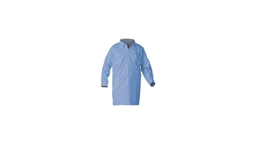 Kleenguard A65 Flame Resistant Lab Coat, Blue, Large 12811