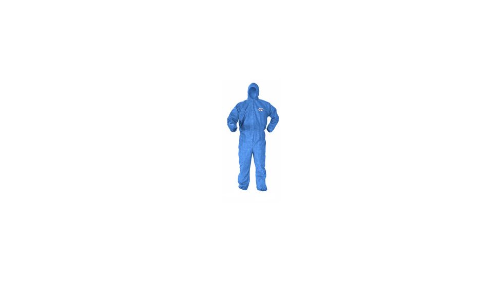KLEENGUARD MD A60 Bloodborne Pathogen and Chemical Splash Protection Denim Blue Coveralls, Kimberly-Clark Professional, 24 Case