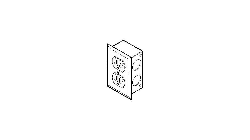 Labconco Electrical Receptacle Kits for Protector Laboratory Hoods, Labconco 9854200 Duplex Receptacle