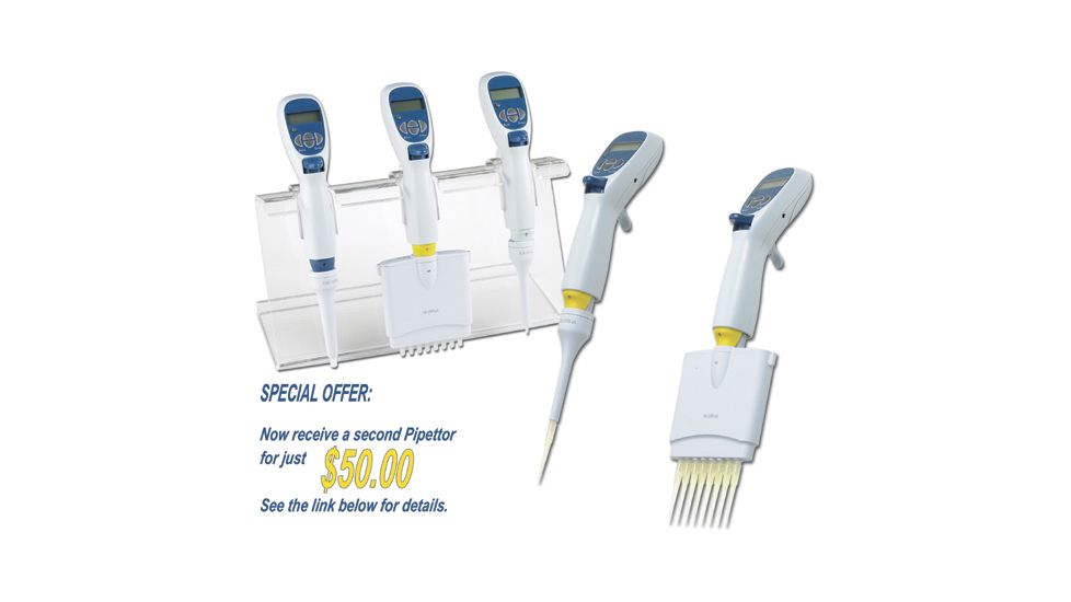 Labnet Excel Electronic Pipette, 1-10µl. Eight Channel P3608L-10