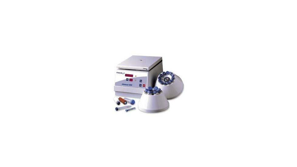 VWR Clinical 200 Large Capacity Centrifuge Clinical 200 Centrifuges With Rotor And Adapters 120V, Each, 60Hz, C0200AC