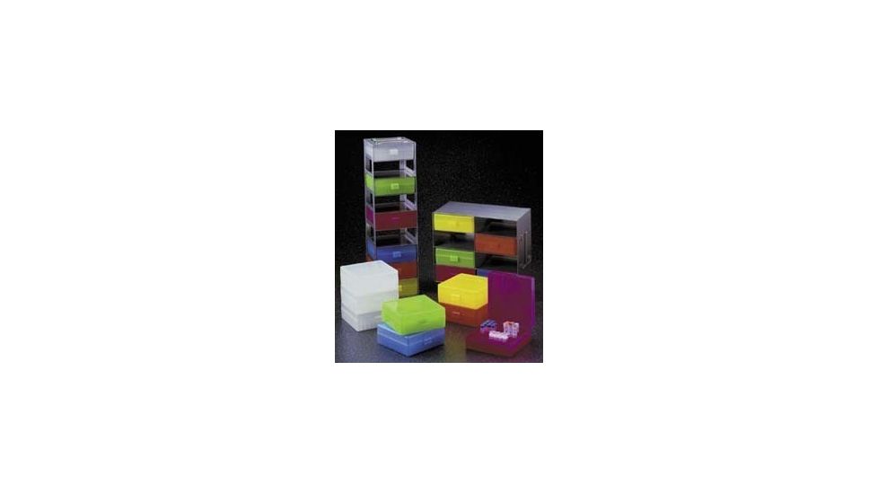VWR Microtube Storage Boxes and Freezer Racks, 100-Place R8300-A-VWR Storage Boxes Assorted*