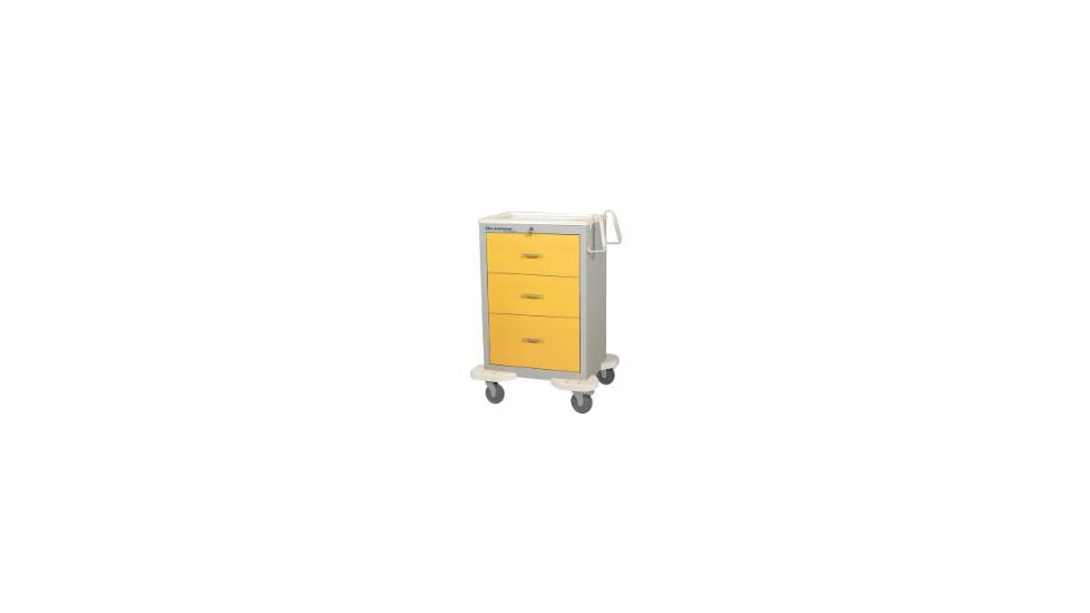 Lakeside Manufacturing Isolation Cart Gray 3 Drawer C-330-K-1G, Unit EA