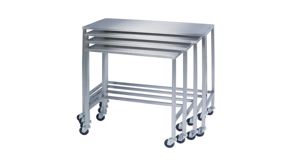 Lakeside Manufacturing Table Ss W/shlf 16wx30lx34h In 8354, Unit EA