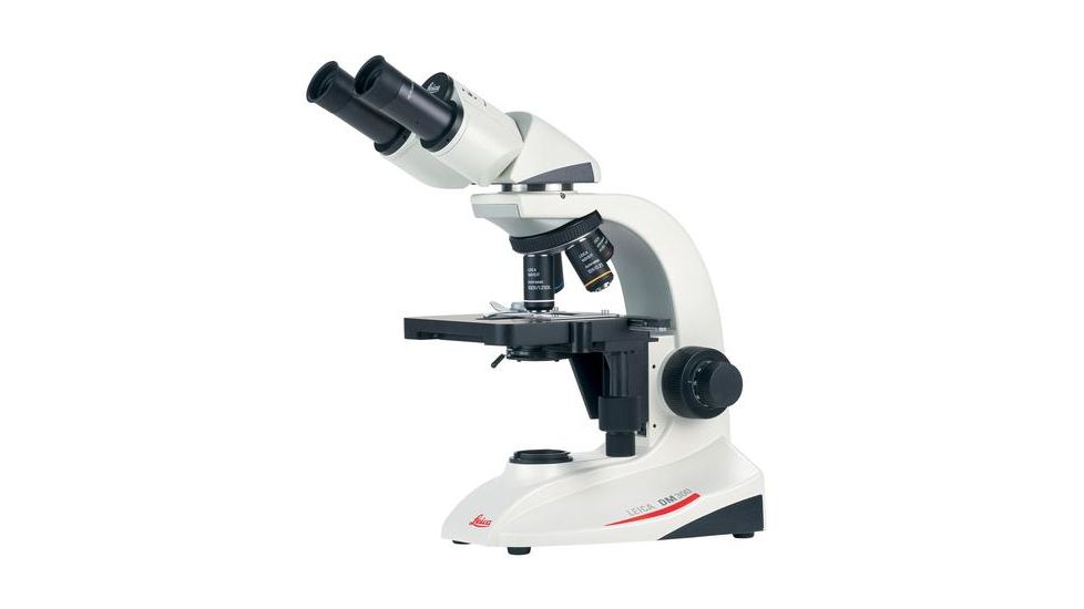 Leica Microsystems DM300 Robust Student LED Compound Monocular Microscope,Mechanical Stage,Abbe Condenser,4x,10x,40x,100x,White 13613303