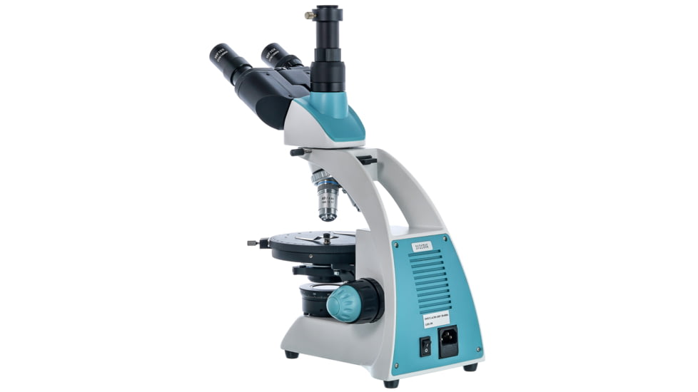 Levenhuk 40-1000x 500T POL Trinocular Microscope, White, Middle, 75427