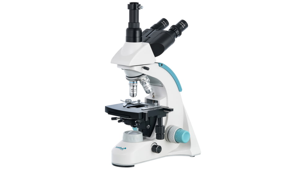 Levenhuk 40-1000x 900T Trinocular Microscope, White, Middle, 75430