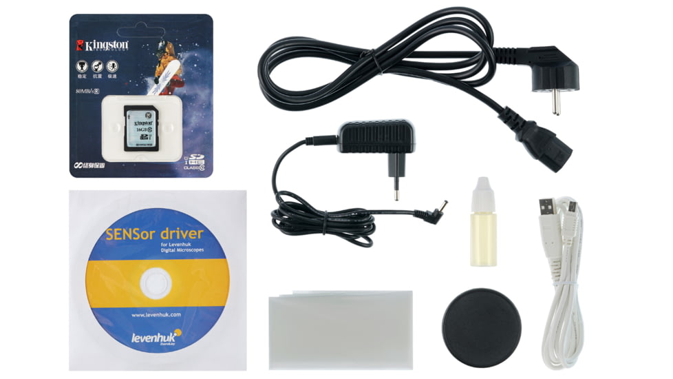 Levenhuk 40-2000x D90L LCD Digital Microscope, White, Middle, 75434