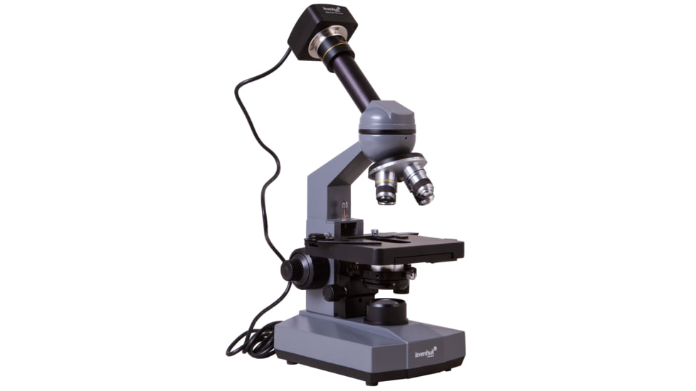 Levenhuk D320L PLUS 3.1M Digital Monocular Microscope, Optical Glass, 40-1600x, 23.2mm, Grey/Black, Middle, 73796