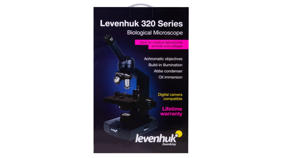 Levenhuk D320L PLUS 3.1M Digital Monocular Microscope, Optical Glass, 40-1600x, 23.2mm, Grey/Black, Middle, 73796