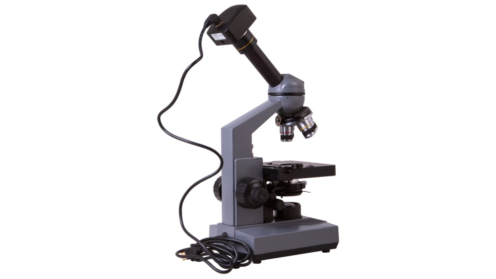 Levenhuk D320L PLUS 3.1M Digital Monocular Microscope, Optical Glass, 40-1600x, 23.2mm, Grey/Black, Middle, 73796