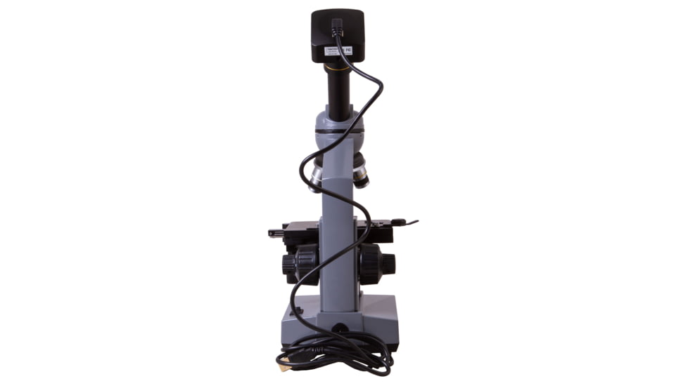 Levenhuk D320L PLUS 3.1M Digital Monocular Microscope, Optical Glass, 40-1600x, 23.2mm, Grey/Black, Middle, 73796