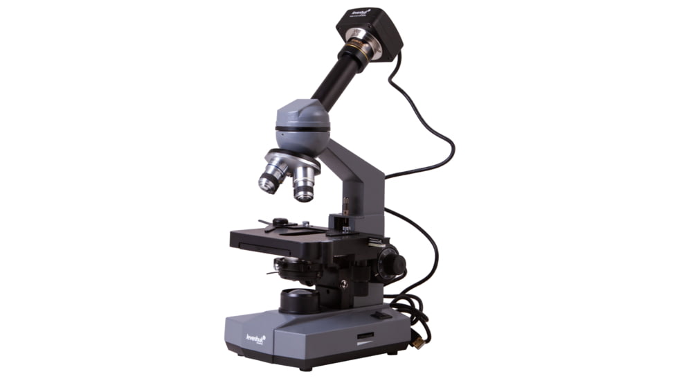 Levenhuk D320L PLUS 3.1M Digital Monocular Microscope, Optical Glass, 40-1600x, 23.2mm, Grey/Black, Middle, 73796