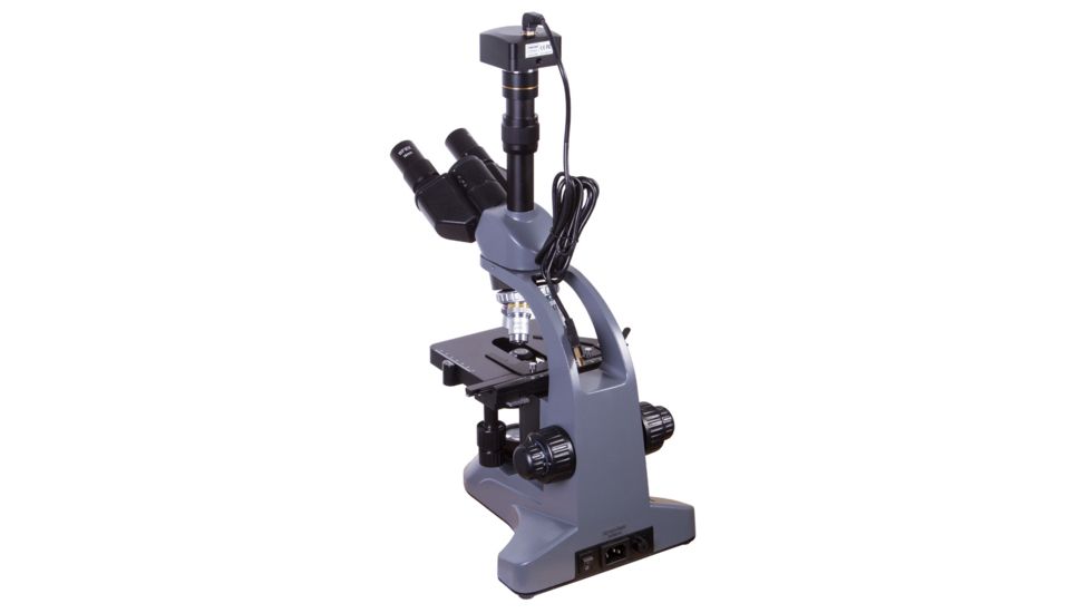 Levenhuk D740T 5.1M Digital Trinocular Microscope, Grey, Medium 69658